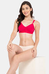 Lady Lyka Single Layered Non Wired Medium Coverage T-Shirt Bra - Hot Pink — thumbnail 5